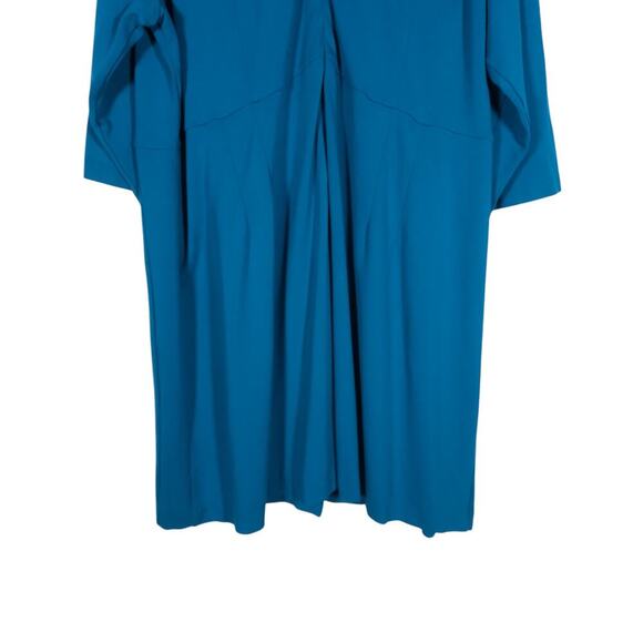 GB X Amanda Uprichard Womens Dress 4X Blue Long Sleeve Scoop Neck Minimalist - Picture 13 of 15